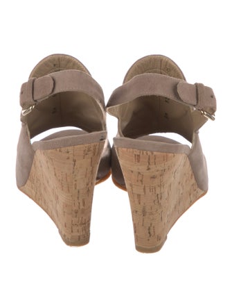 Stuart Weitzman Suede Slingback Sandals