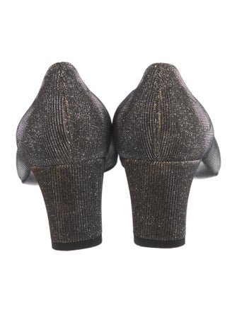 Stuart Weitzman Glitter Accents Pumps