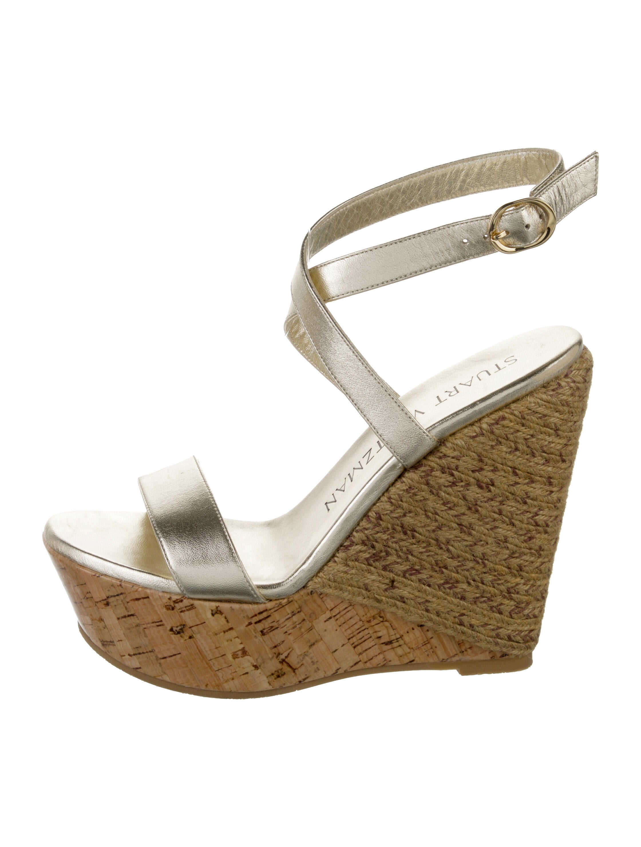 Stuart Weitzman Leather Espadrilles