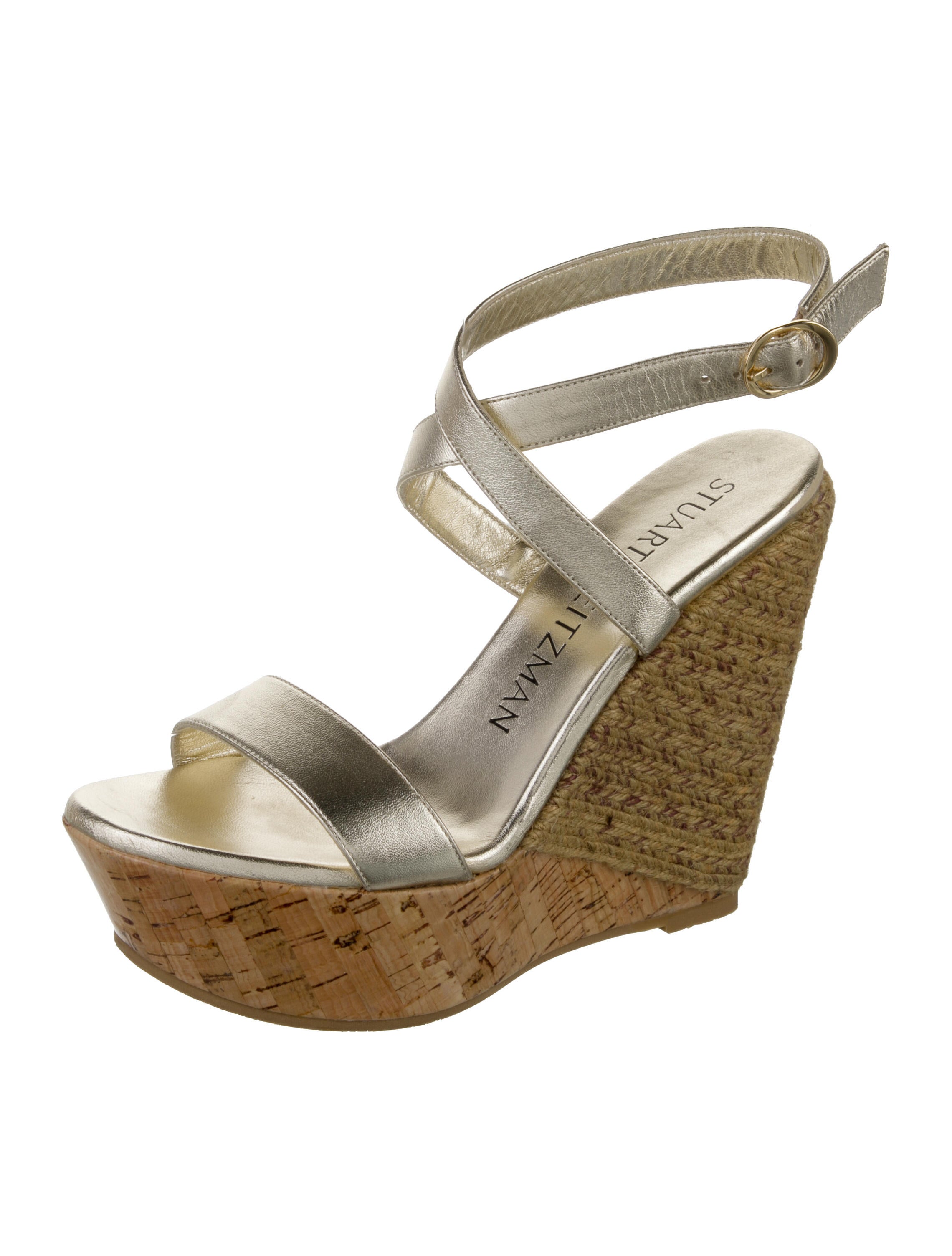 Stuart Weitzman Leather Espadrilles