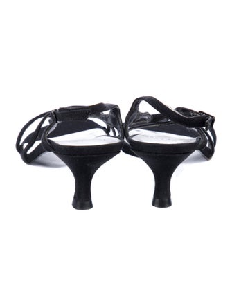 Stuart Weitzman Canvas Slingback Sandals