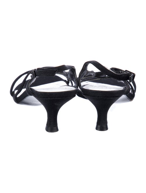 Stuart Weitzman Canvas Slingback Sandals