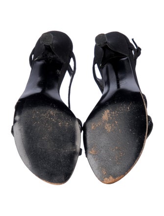 Stuart Weitzman Canvas Slingback Sandals