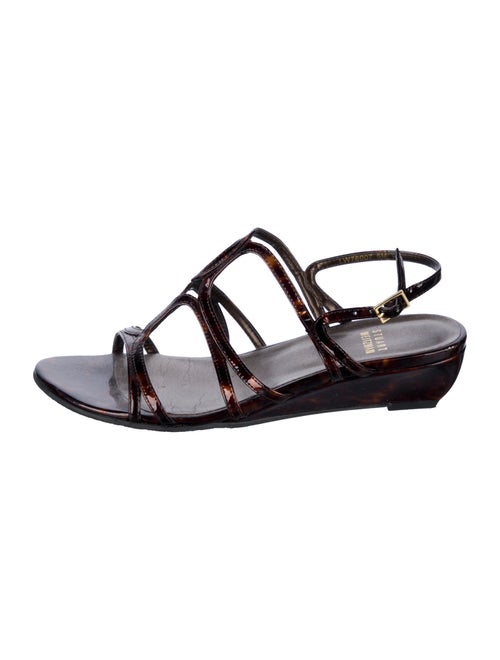 Stuart Weitzman Patent Leather Gladiator Sandals