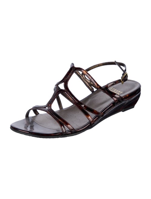 Stuart Weitzman Patent Leather Gladiator Sandals