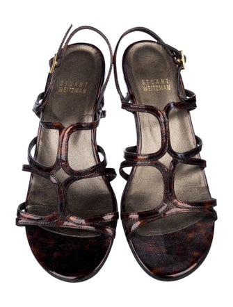 Stuart Weitzman Patent Leather Gladiator Sandals