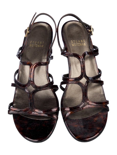 Stuart Weitzman Patent Leather Gladiator Sandals