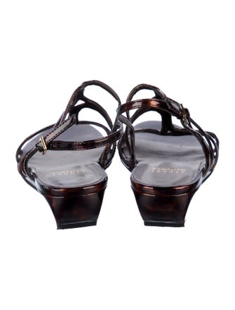 Stuart Weitzman Patent Leather Gladiator Sandals
