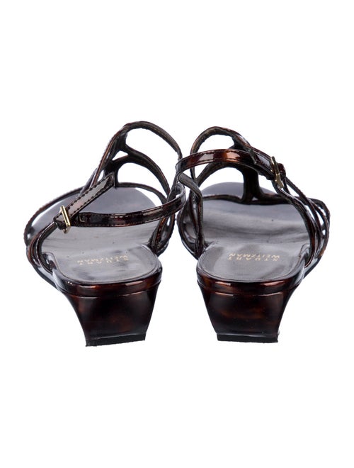 Stuart Weitzman Patent Leather Gladiator Sandals