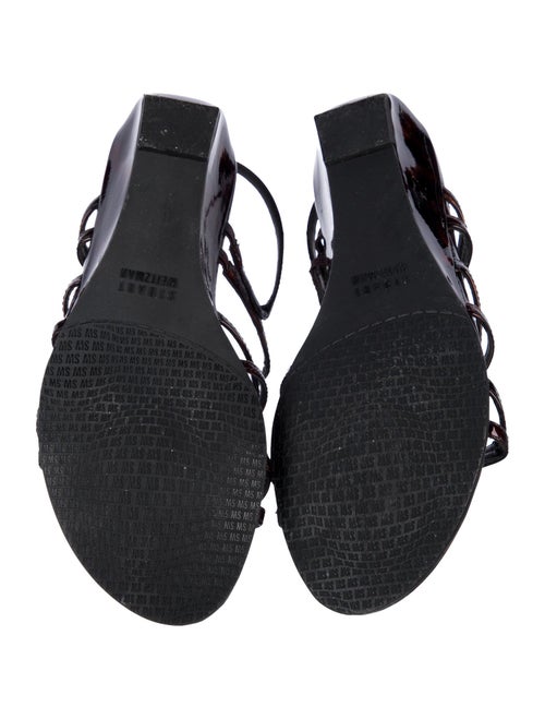 Stuart Weitzman Patent Leather Gladiator Sandals