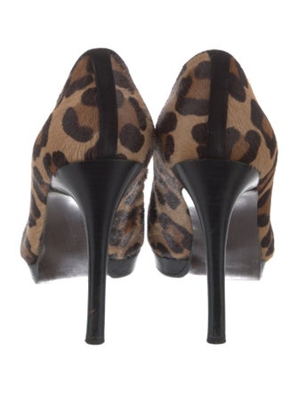 Stuart Weitzman Ponyhair Animal Print Pumps