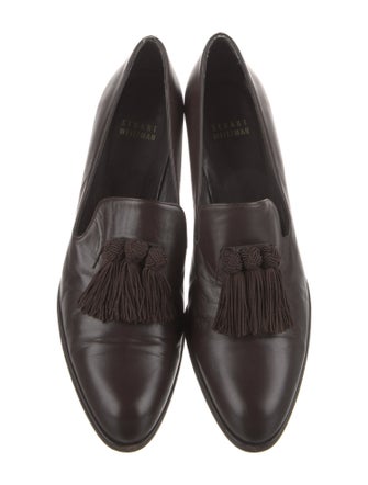 Stuart Weitzman Leather Tassel Accents Pumps
