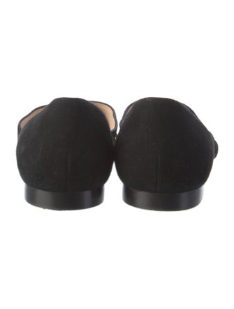 Stuart Weitzman Suede D'Orsay Flats