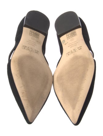 Stuart Weitzman Suede D'Orsay Flats