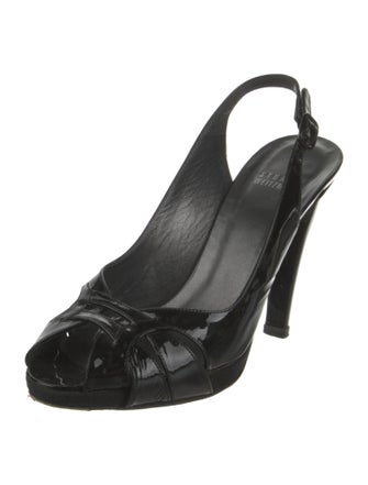 Stuart Weitzman Patent Leather Slingback Pumps
