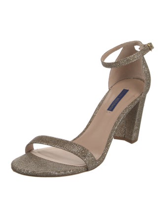 Stuart Weitzman Glitter Glitter Accents D'Orsay Pumps