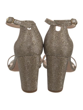 Stuart Weitzman Glitter Glitter Accents D'Orsay Pumps