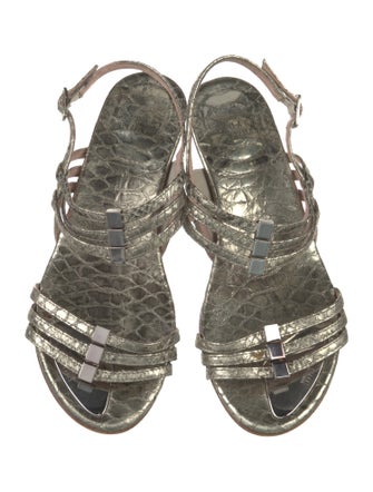 Stuart Weitzman Leather Slingback Sandals