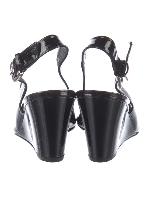 Stuart Weitzman Patent Leather Slingback Sandals