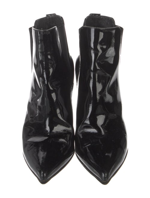 Stuart Weitzman Patent Leather Chelsea Boots