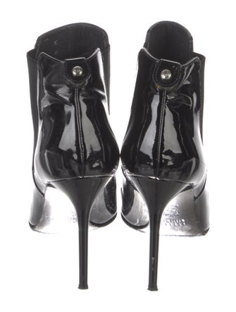 Stuart Weitzman Patent Leather Chelsea Boots