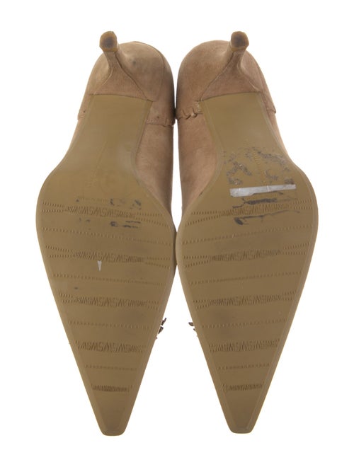 Stuart Weitzman Suede Whipstitch Trim Pumps