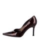 Stuart Weitzman Patent Leather Animal Print Pumps