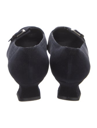 Stuart Weitzman Suede Lasercut Accents Pumps