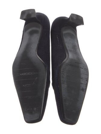 Stuart Weitzman Suede Lasercut Accents Pumps