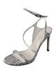 Stuart Weitzman Leather Animal Print Sandals