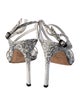 Stuart Weitzman Leather Animal Print Sandals