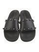 Stuart Weitzman Leather Studded Accents Slides