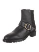 Stuart Weitzman Leather Moto Boots