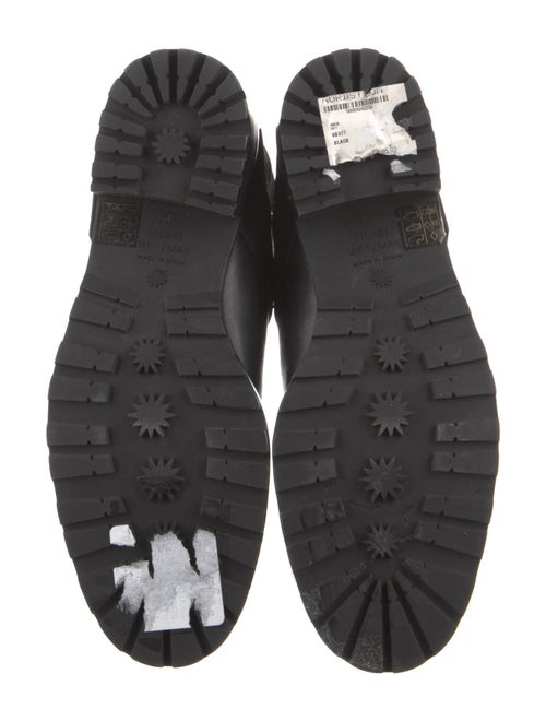 Stuart Weitzman Leather Moto Boots