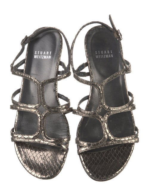 Stuart Weitzman Patent Leather Slingback Sandals