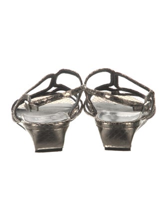 Stuart Weitzman Patent Leather Slingback Sandals