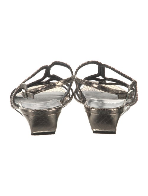 Stuart Weitzman Patent Leather Slingback Sandals