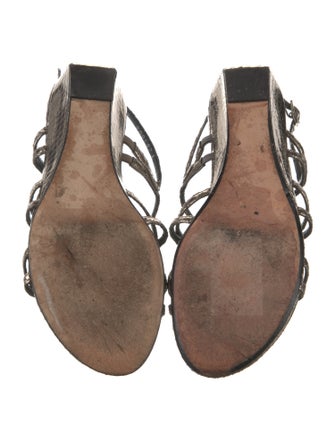 Stuart Weitzman Patent Leather Slingback Sandals