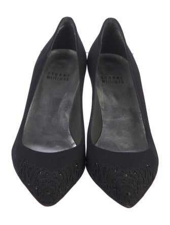 Stuart Weitzman Crystal Embellishments Pumps