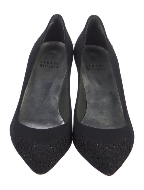 Stuart Weitzman Crystal Embellishments Pumps