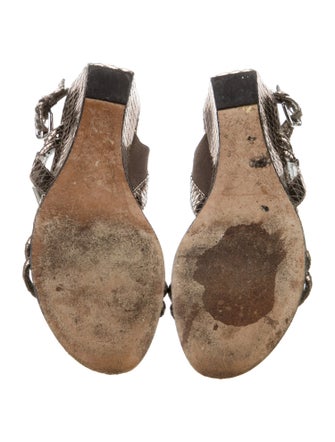 Stuart Weitzman Leather Slingback Sandals