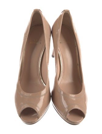 Stuart Weitzman Patent Leather Slingback Sandals