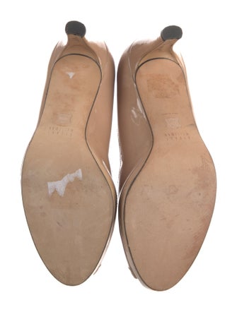 Stuart Weitzman Patent Leather Slingback Sandals