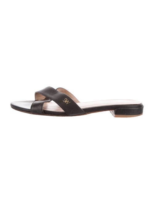 Stuart Weitzman Leather Slides
