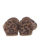 Stuart Weitzman Suede Animal Print Loafers
