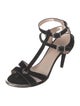 Stuart Weitzman Suede T-Strap Sandals