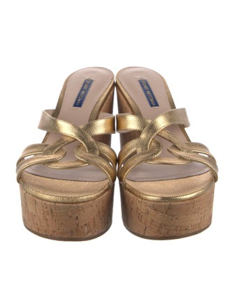 Stuart Weitzman Leather Slides