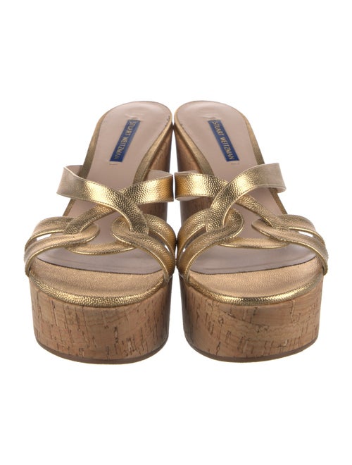 Stuart Weitzman Leather Slides