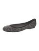 Stuart Weitzman Suede Studded Accents Flats