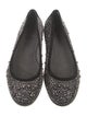 Stuart Weitzman Suede Studded Accents Flats